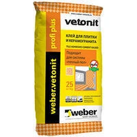 Фото Клей для плитки weber.vetonit profi plus 25 кг