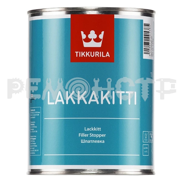 Фото Шпатлевка алк 1л LAKKAKITTI Tikkurila (3)  зз П