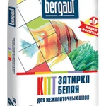 фото Затирка Bergauf белая KITT 2кг для межплиточных швов