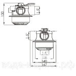 Фото №3 Кран Aquaviva MPV16 1,5'' с вер подкл.