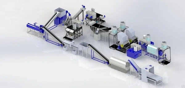 Фото Линия по переработке всяких там ПЭТ бутылочек и разных ПНД пленочек