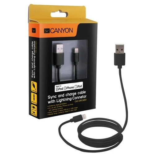 Фото Кабель Canyon USB - Lightning