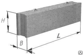 Фото Фундаментный блок ФБС 8.3.6т 0,133 шт/м3