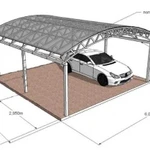 Фото №4 Навес сборно-разборный для авто
