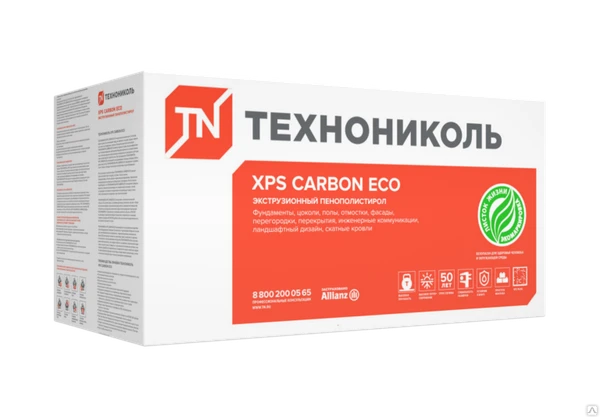 Фото XPS ТЕХНОНИКОЛЬ CARBON ECOэкструзионный пенополистерол (Техноплекс)