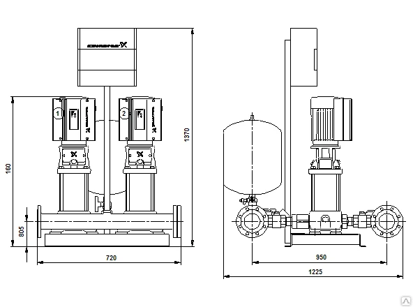 Фото Grundfos Hydro Multi-E 2 CRE 20-2 Насосная станция