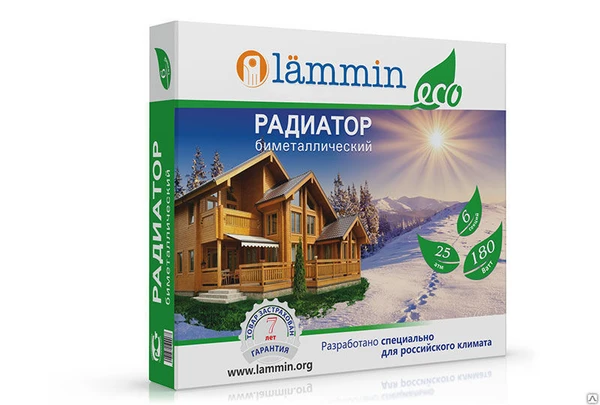 Фото Биметаллический радиатор Lammin ECO BM-350