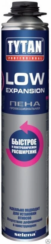 Фото TYTAN Professional Пена монтажная профессиональная LOW EXPANSION O2 750 мл