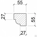 фото Наличник Н 001 песчаник бежевый 5 кг/м.п.
в