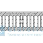 фото Решетка чугунная оцинкованная щелевая DN100