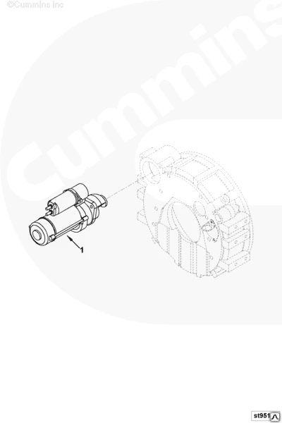 Фото Стартер двигателя Cummins 6BT 4948058