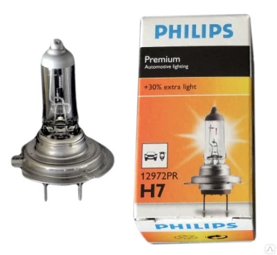 Фото Лампа Philips premium H7 +30%