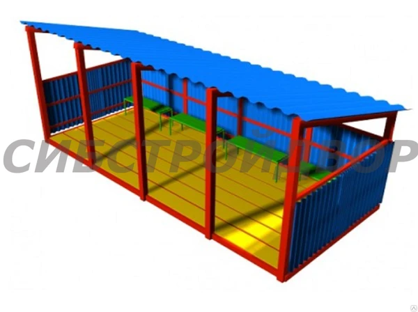 Фото Теневой навес (профлист) ОДБ.04.03