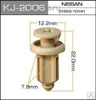 Фото Клипса крепежная 12,2х22,0х7,8 мм пластиковая KJ-2006