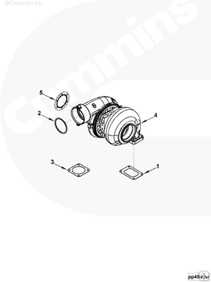 Фото Кольцо турбокомпрессора на двигатель Cummins ISBe 150/185 3066211