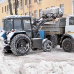 фото Убираем снег Самосвалом 10т