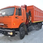 фото САМОСВАЛ КАМАЗ 65115-19 с КМУ FASSI F155A.0.22
в