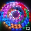 Фото Лента 5050, 54LED 14,4вт 12в, бегущий огонь по 3 диода, RGB, 5м, IP65