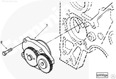 Фото Масляный насос на двиг. Cummins 4BT 1011Q01-010-A 3926203 3901175 3906414