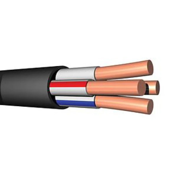 Фото Кабель силовой 4х 1.5 кв.мм медный 0,66 кВ с ПВХ изоляцией негорючий с низким дымо- и газовыделением (Энергокабель)