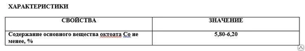 Фото Ускоритель COB 6% (октоат кобальта 6%)