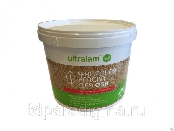 Фото Ultralam Фасадная краска для OSB 14 кг Ultralam