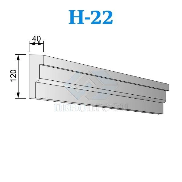 Фото Фасадные наличники из пенопласта (пенополистирола) Н-22 ПСБ-С-35
