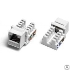 Фото Вставка Keystone Jack RJ-45(8P8C), категория 6, Dual IDC Hyperline