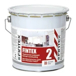 фото Краска Fintex 2, для стен и потолков, моющаяся, глубокоматовая, База А, 0,9л