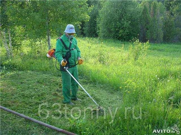 Фото Покос газона