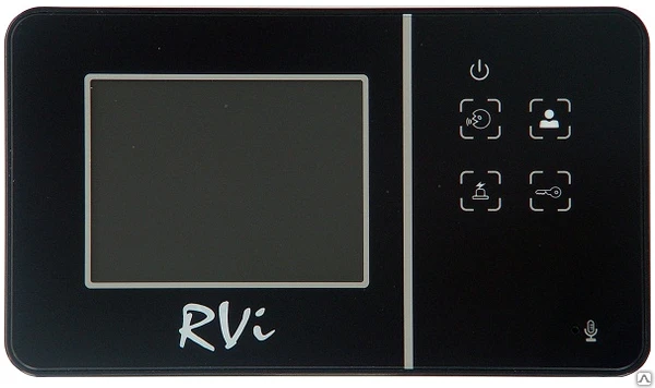 Фото RVi-VD1 mini цветной Видеодомофон, черный, диагональ экрана 3.5" + RVi