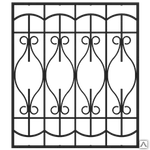 фото Кованая решетка оконная Р-43