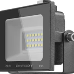 фото Прожектор светодиодный 61 949 OFL-20-6K-BL-IP65-LED 20Вт 6000К IP65 1600лм черн. ОНЛАЙТ 61949