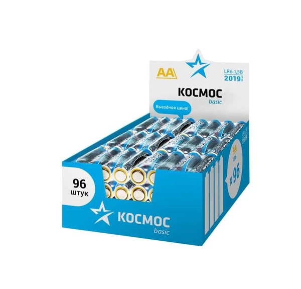 Фото Элемент питания алкалиновый LR6 (уп.96шт) Космос KOCLR6_96BOX