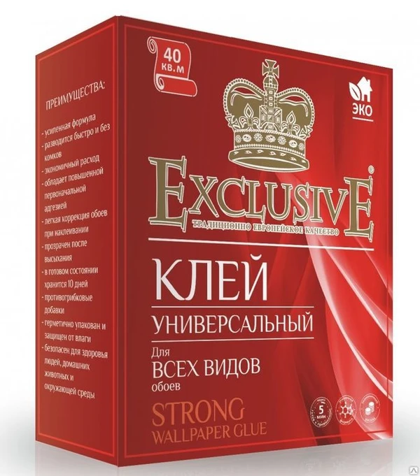 Фото Клей для обоев Exclusive standart STRONG универсальный 250 гр.