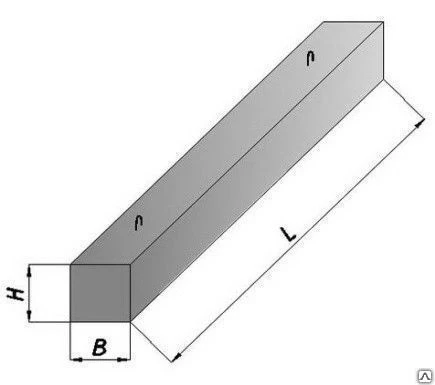Фото Перемычка железобетонная брусковая 3ПБ34-4-п