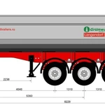 фото Самосвальный полуприцеп Grünwald Langendorf V 27м3