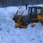 фото Уборка снега - Услуги бульдозера