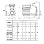 Фото №2 Насос AquaViva MD35M однофазный (MD35M)