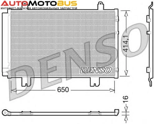 Фото Конденсатор, кондиционер DENSO DCN51009 Конденсер Lexus LS460