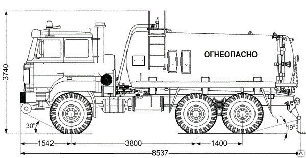 Фото Автоцистерна АКН-11-ОД КО Урал 5557-80М УСТ-5453