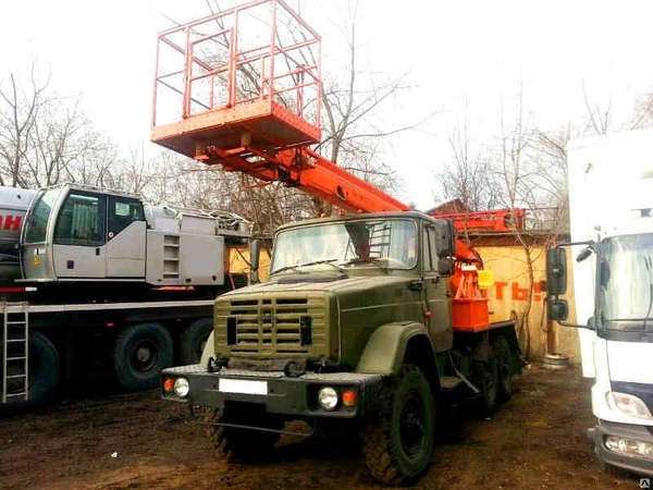 Фото Аренда автовышки УРАЛ вездеход