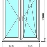 фото Окно Exprof Practica 58, фурнитура Roto NT, 2к СП 32мм, 1 300*1 300 мм