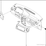 фото Облицовка панели приборов левая RENAULT (Logan, Largus) 8200773508