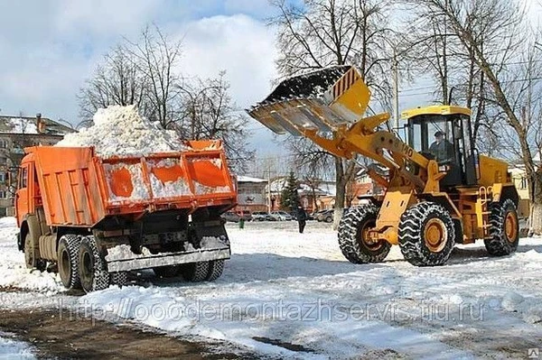 Фото Вывоз снега с территории