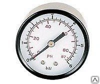 Фото Манометр горизонтальный нр 1/4"х6 бар (50мм)