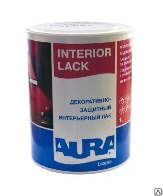 Фото Лак водоразбавляемый Aura Luxpro Interior Lack полуматовый 1 л