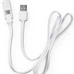 фото Кабель Partner Usb 2.0 microUSB 8pin 2 в 1 1м 2,1A плоский белый 038175