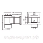 Фото №2 Скиммер под бетон Aquaviva Wide EM0020C