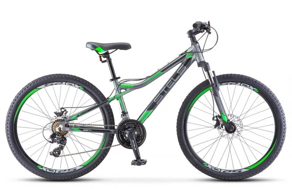 Фото Горный (MTB) велосипед STELS Navigator 610 MD 26 V040 серый/зеленый 14" рама